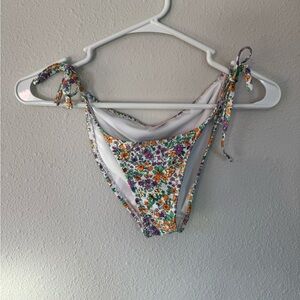 Xhilaration Floral Bikini Bottom with Tie Sides